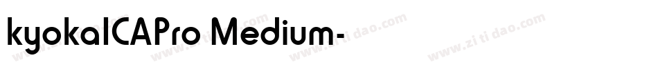 kyokaICAPro Medium字体转换